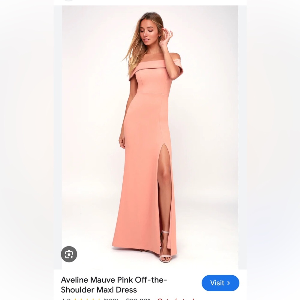 Long, high slit , Dress
